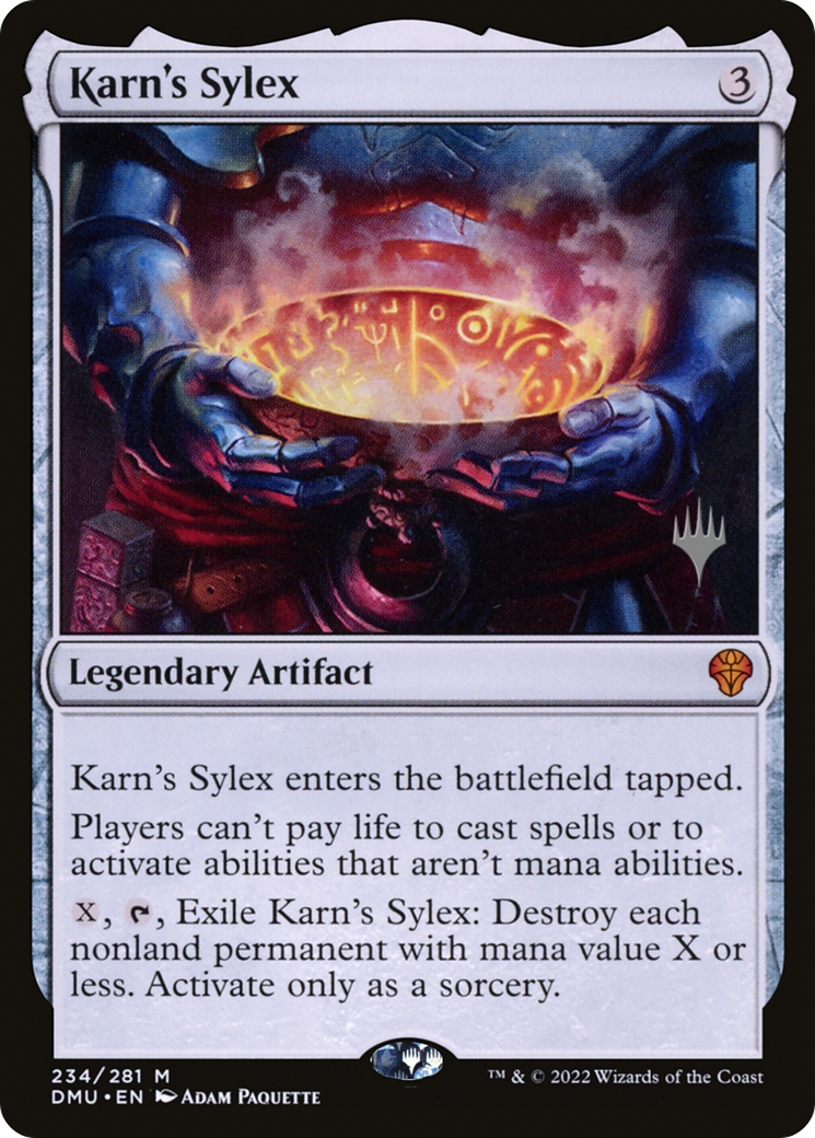 Karn's Sylex (PPDMU-234) [Dominaria United Promos] Foil MTG Single Wizards of the Coast