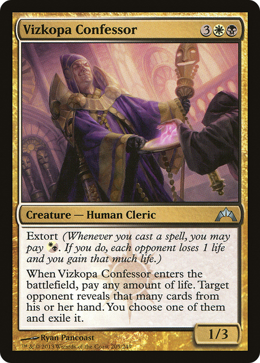 Vizkopa Confessor (GTC-205) [Gatecrash] MTG Single Wizards of the Coast