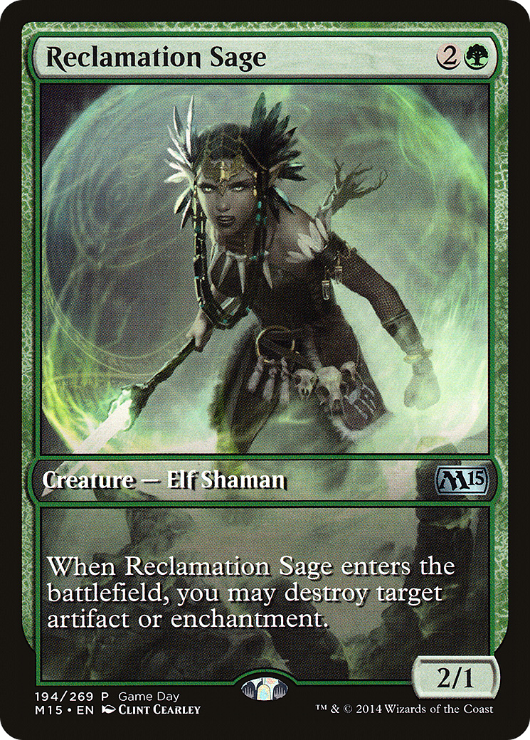 Reclamation Sage (GAME-194) [Magic 2015 Promos] MTG Single Wizards of the Coast
