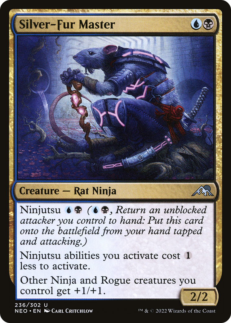 Silver-Fur Master (NEO-236) [Kamigawa: Neon Dynasty] Foil MTG Single Wizards of the Coast
