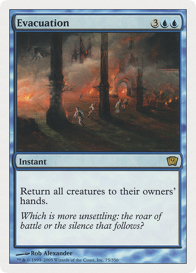 Evacuation (9ED-075) [9th Edition] MTG Single Wizards of the Coast