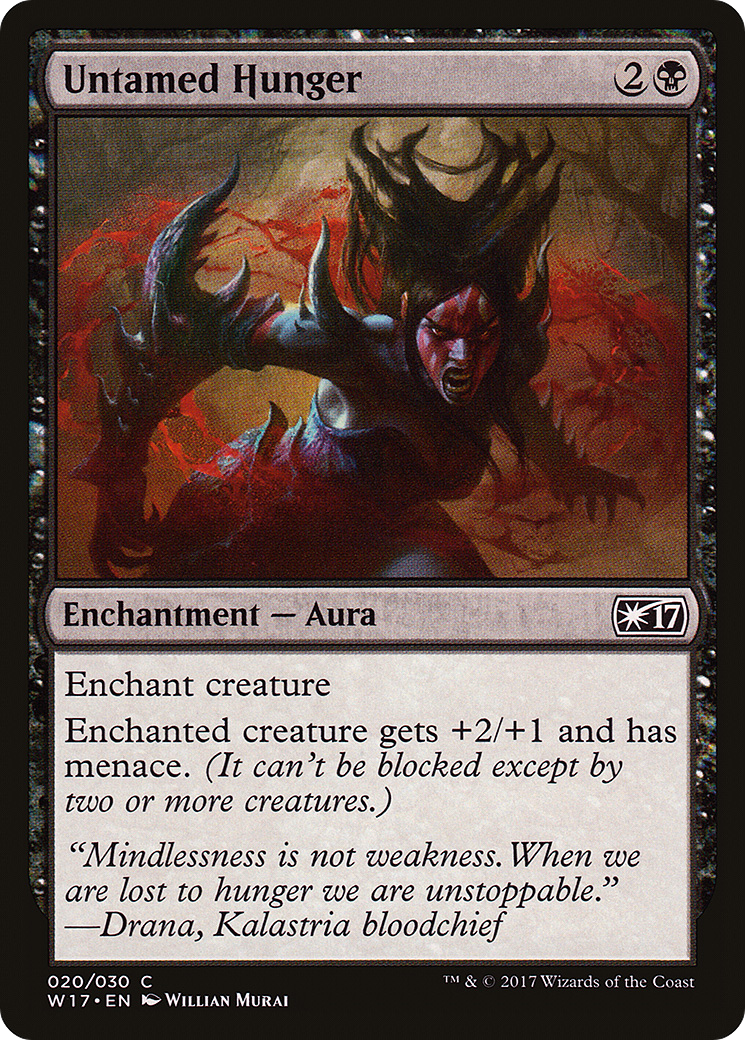 Untamed Hunger (W17-020) [Misc] Welcome Deck 2017 MTG Single Wizards of the Coast