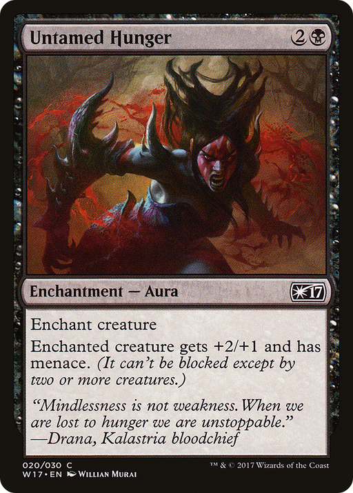 Untamed Hunger (W17-020) [Misc] Welcome Deck 2017 MTG Single Wizards of the Coast