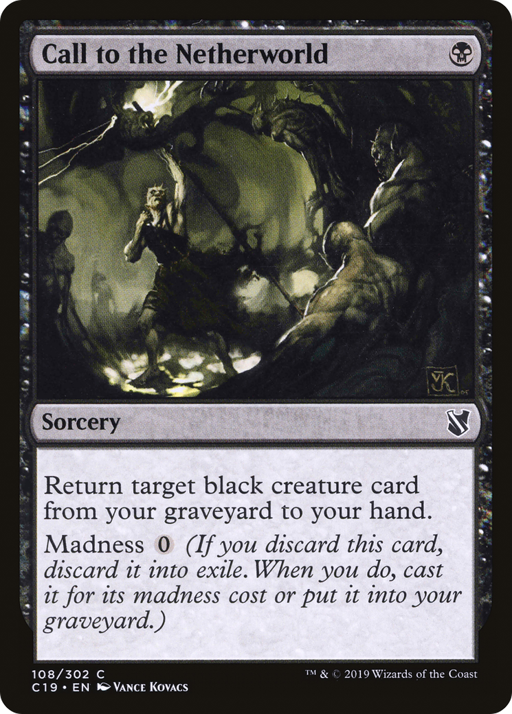 Call to the Netherworld (C19-108) [Commander 2019] MTG Single Wizards of the Coast