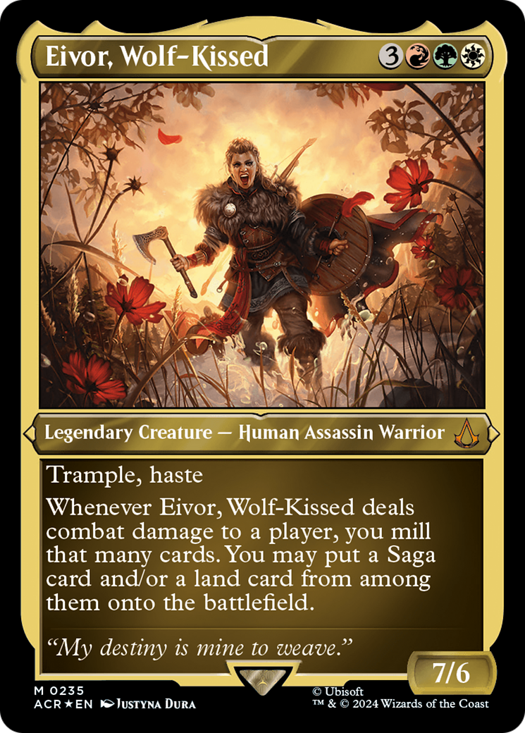 Eivor, Wolf-Kissed (ACR-235) [Assassin's Creed] Etched Foil MTG Single Wizards of the Coast