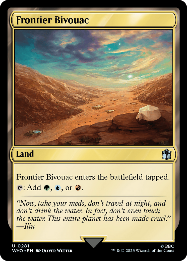 Frontier Bivouac (WHO-281) [Doctor Who] Foil MTG Single Wizards of the Coast