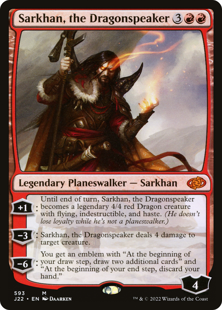 Sarkhan, the Dragonspeaker (J22-593) [Jumpstart 2022] MTG Single Wizards of the Coast