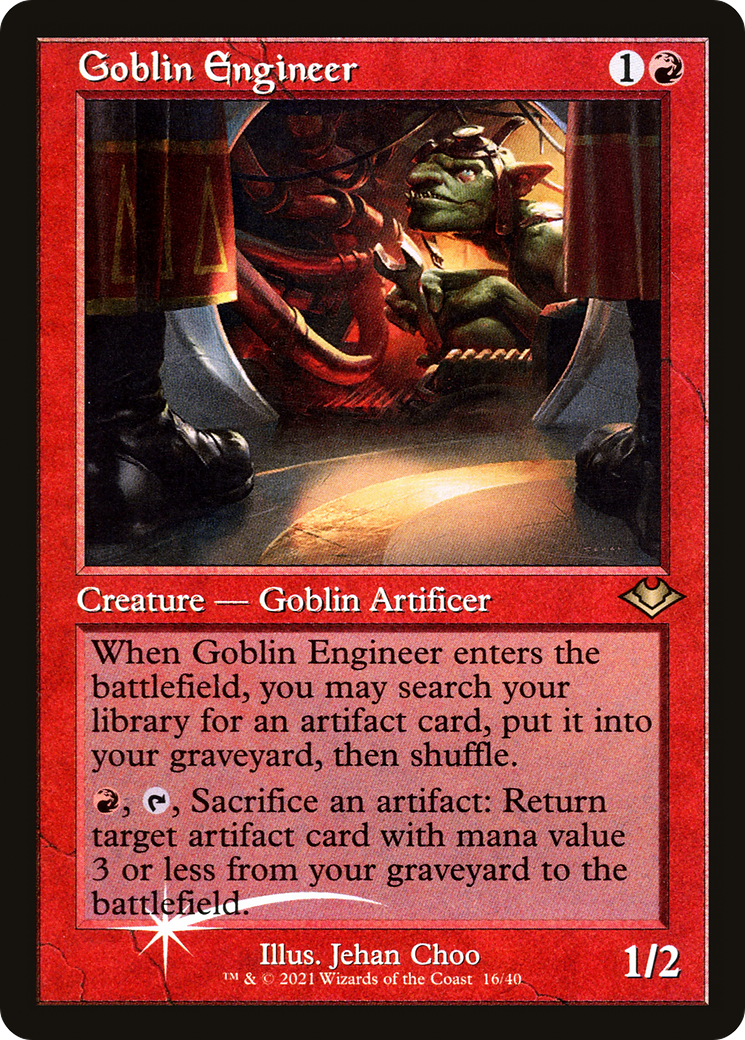 Goblin Engineer (MH1-016) [Modern Horizons 1 Timeshifts] Foil MTG Single Wizards of the Coast