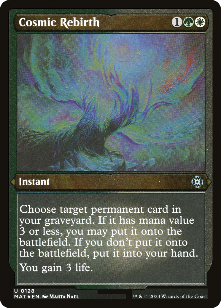 Cosmic Rebirth (MAT-128) [March of the Machine: The Aftermath] Etched Foil MTG Single Wizards of the Coast