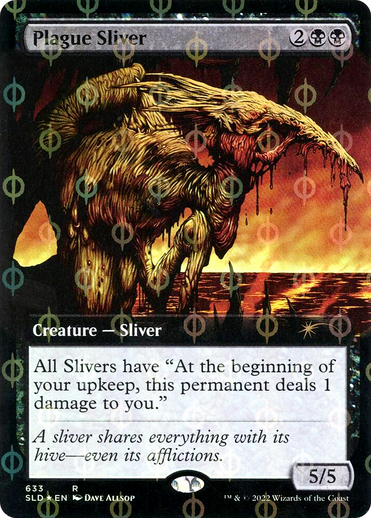 Plague Sliver (SLD-633Φ) [Secret Lair] Drop (Extended Art) Foil MTG Single Wizards of the Coast