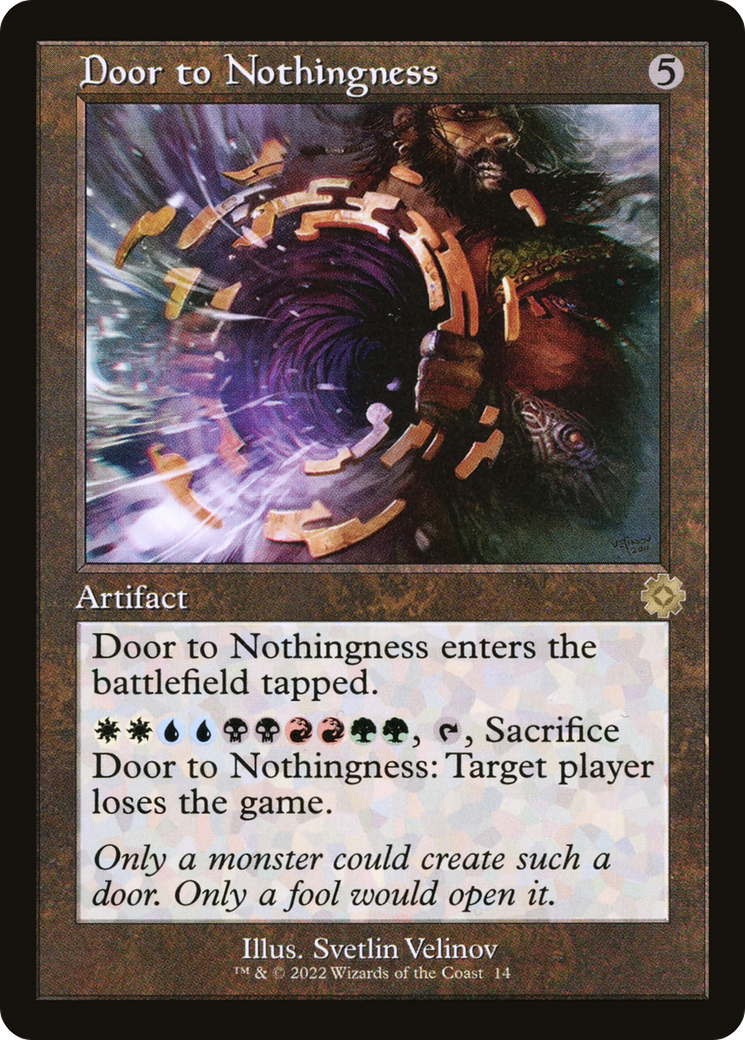 Door to Nothingness (BRR-014) [The Brothers' War Retro Artifacts] Foil MTG Single Wizards of the Coast