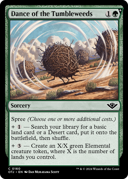 Dance of the Tumbleweeds (OTJ-160) [Outlaws of Thunder Junction] Foil MTG Single Wizards of the Coast