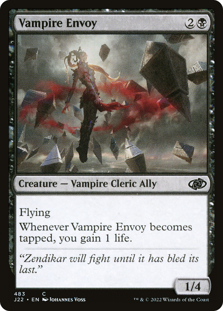 Vampire Envoy (J22-483) [Jumpstart 2022] MTG Single Wizards of the Coast
