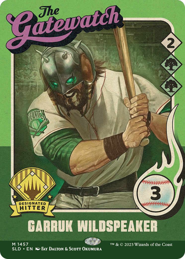Garruk Wildspeaker (1457) (SLD-1457) [Secret Lair] Drop (Full Art) (Borderless) MTG Single Wizards of the Coast