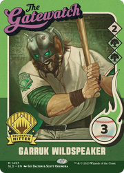 Garruk Wildspeaker (1457) (SLD-1457) [Secret Lair] Drop (Full Art) (Borderless) Foil MTG Single Wizards of the Coast