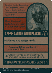 Garruk Wildspeaker (1457) (SLD-1457) [Secret Lair] Drop (Full Art) (Borderless) Foil MTG Single Wizards of the Coast