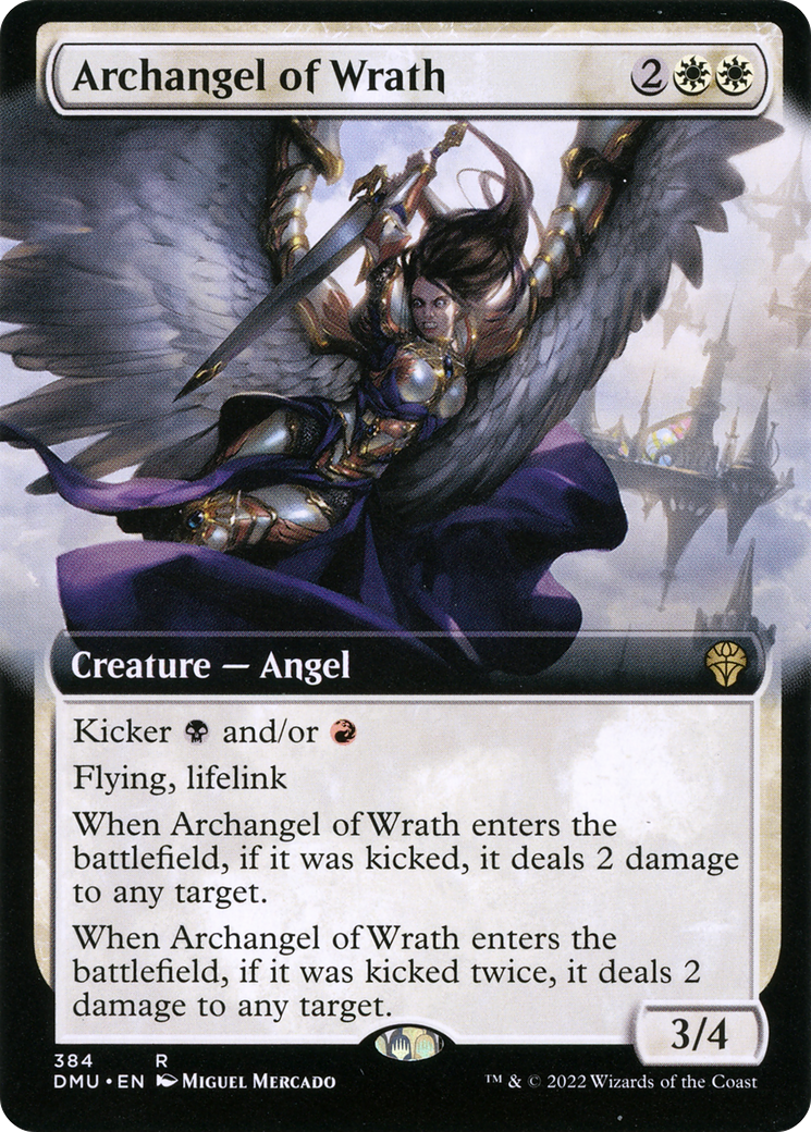 Archangel of Wrath (DMU-384) [Dominaria United] (Extended Art) Foil MTG Single Wizards of the Coast