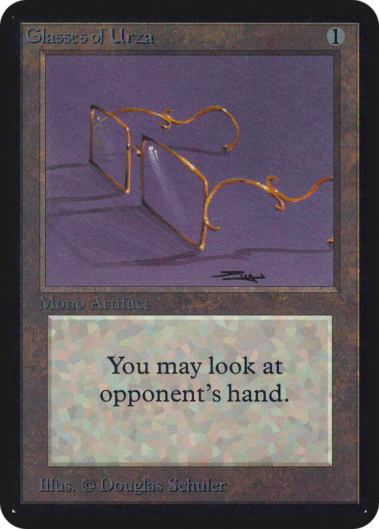 Glasses of Urza (LEA-) [Oldschool] Limited Edition Alpha MTG Single Wizards of the Coast