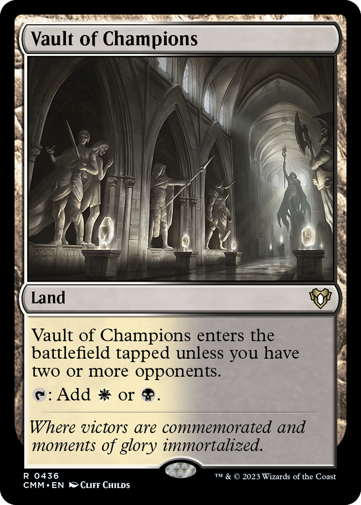Vault of Champions (CMM-436) [Commander Masters] Foil MTG Single Wizards of the Coast