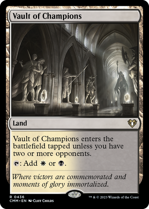 Vault of Champions (CMM-436) [Commander Masters] MTG Single Wizards of the Coast