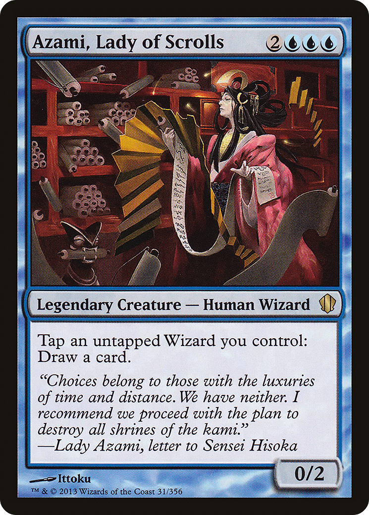Azami, Lady of Scrolls (C13-031) [Commander 2013] MTG Single Wizards of the Coast