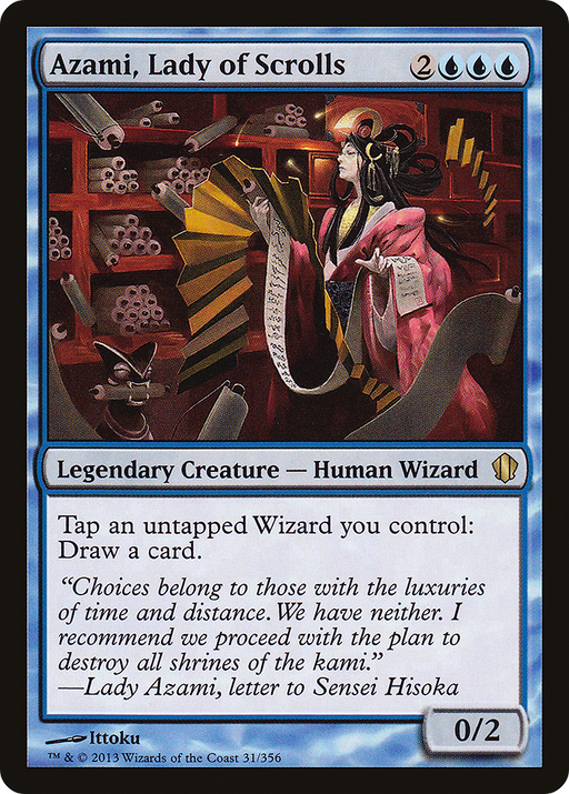 Azami, Lady of Scrolls (C13-031) [Commander 2013] MTG Single Wizards of the Coast