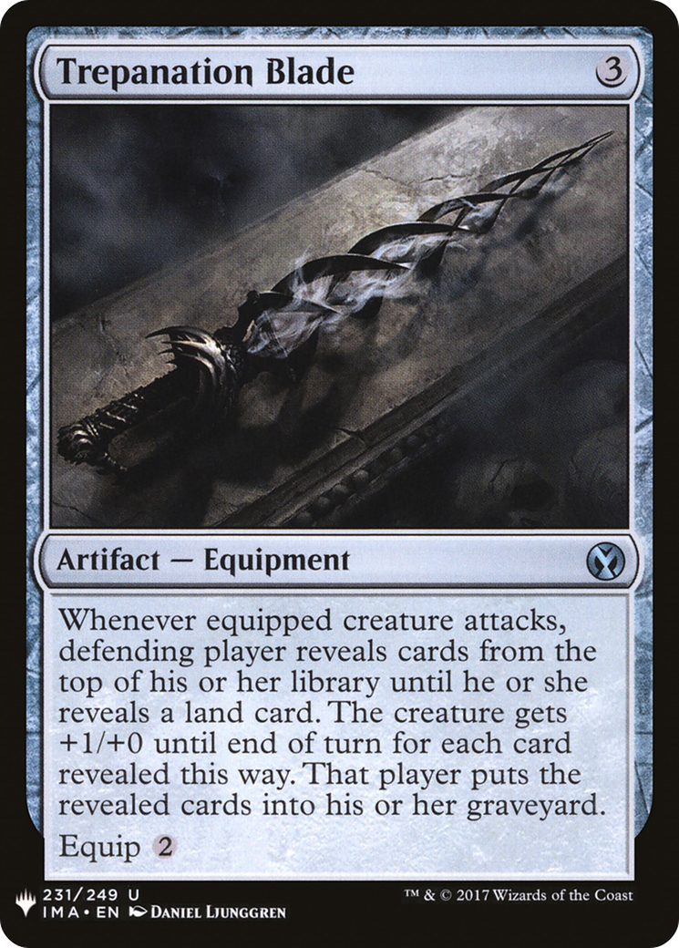 Trepanation Blade (LIST-IMA-231) [Mystery Booster] The List MTG Single Wizards of the Coast