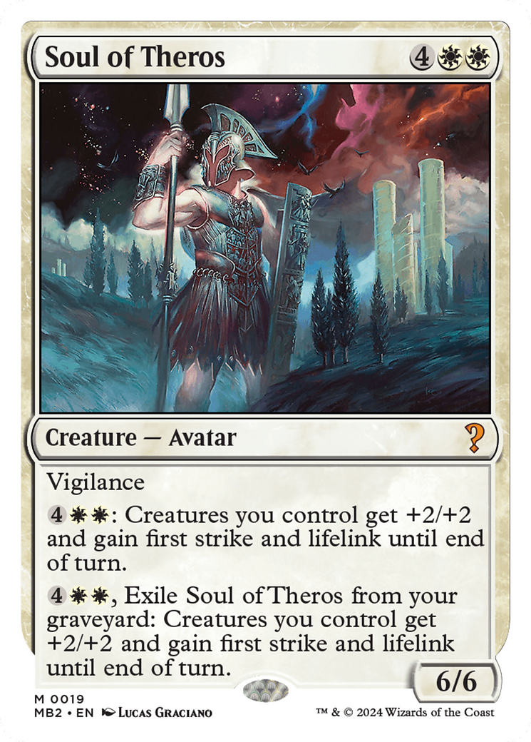 Soul of Theros (White Border) (MB2-019) [Mystery Booster] Mystery Booster 2 MTG Single Wizards of the Coast