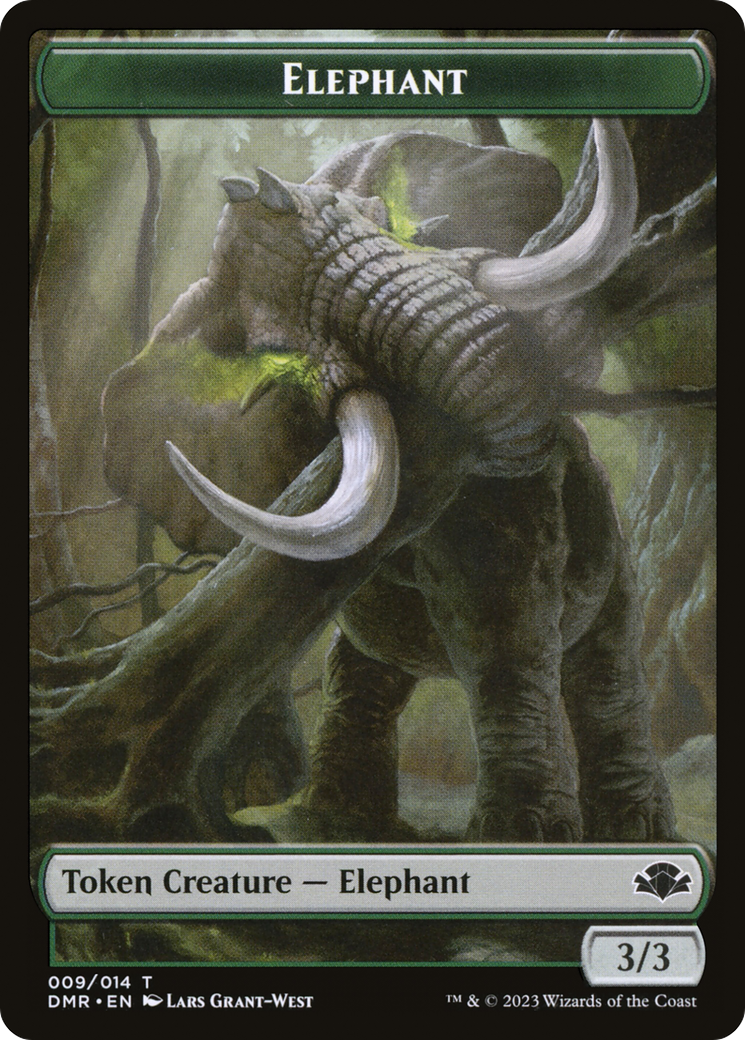 Elephant (TDMR-009) [Tokens] Dominaria Remastered Tokens Foil MTG Single Wizards of the Coast