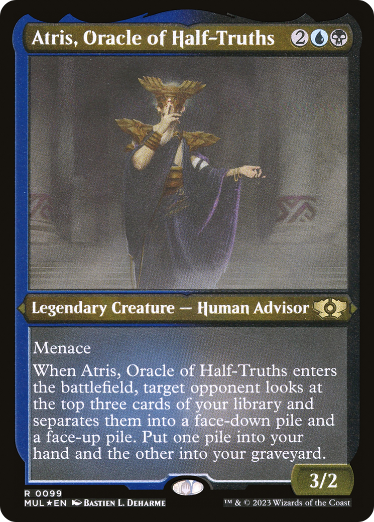Atris, Oracle of Half-Truths (MUL-099) [Multiverse Legends] Foil MTG Single Wizards of the Coast