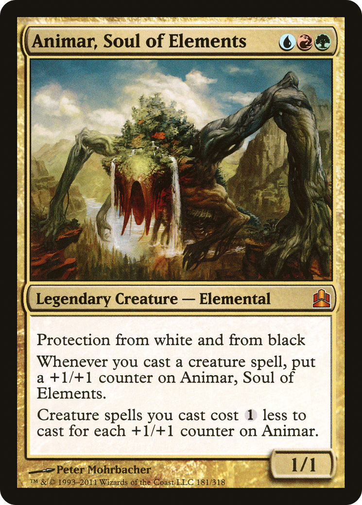 Animar, Soul of Elements (CMD-181) [Commander 2011] MTG Single Wizards of the Coast