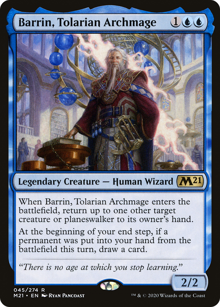 Barrin, Tolarian Archmage (M21-045) [Core Set 2021] MTG Single Wizards of the Coast