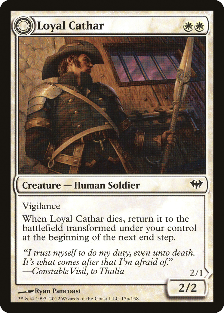 Loyal Cathar (DKA-013) [Dark Ascension] Foil MTG Single Wizards of the Coast