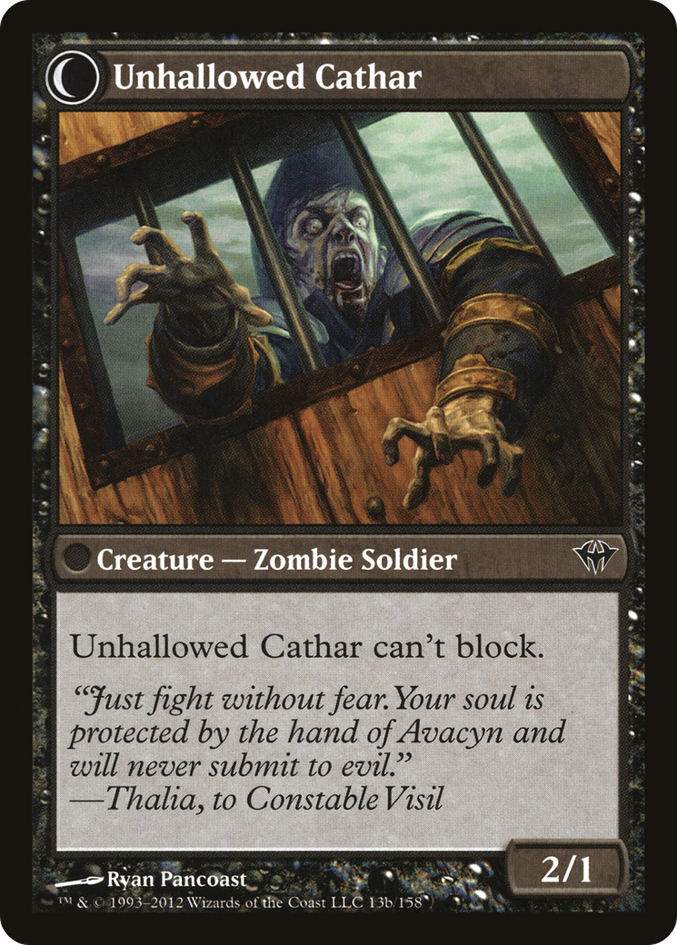 Loyal Cathar (DKA-013) [Dark Ascension] Foil MTG Single Wizards of the Coast