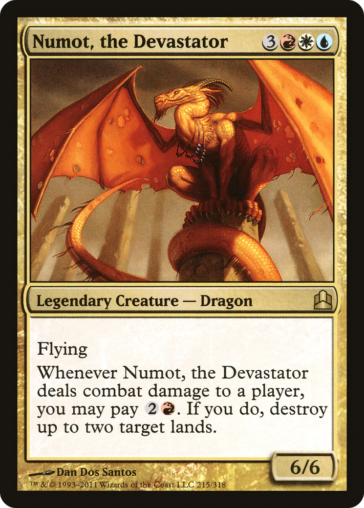 Numot, the Devastator (CMD-215) [Commander 2011] MTG Single Wizards of the Coast