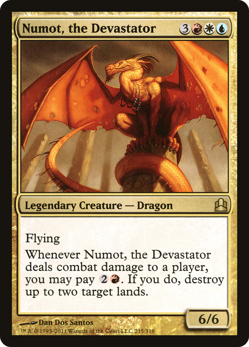 Numot, the Devastator (CMD-215) [Commander 2011] MTG Single Wizards of the Coast