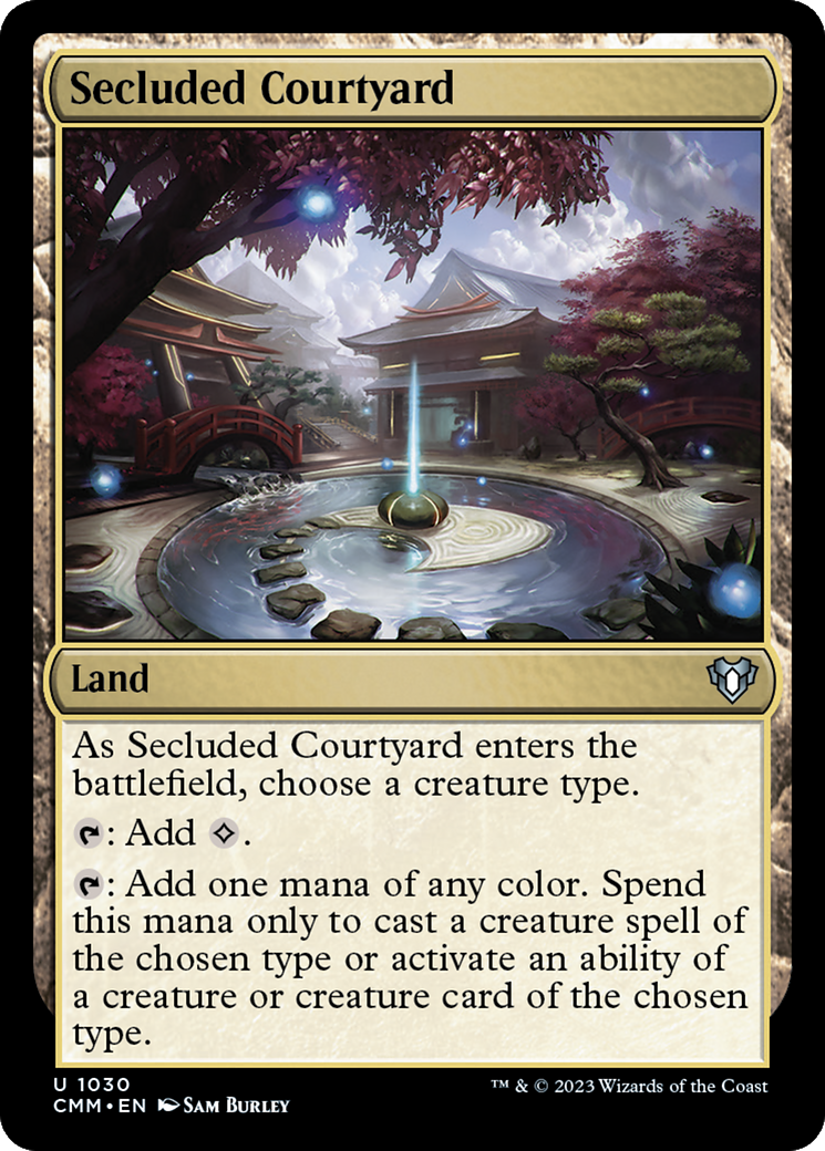 Secluded Courtyard (CMM-1030) [Commander Masters] MTG Single Wizards of the Coast