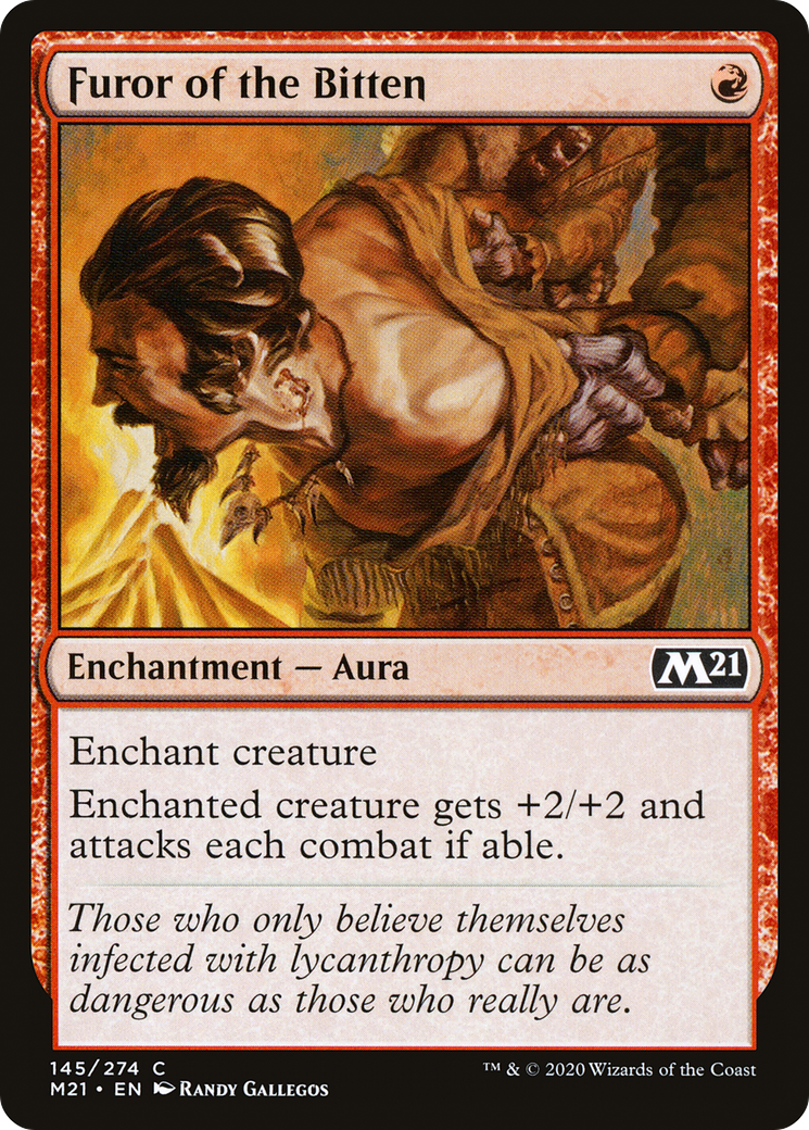 Furor of the Bitten (M21-145) [Core Set 2021] MTG Single Wizards of the Coast
