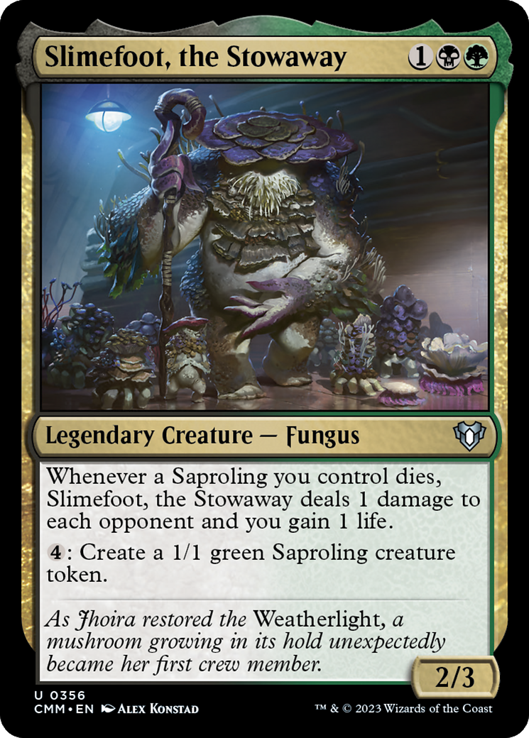 Slimefoot, the Stowaway (CMM-356) [Commander Masters] MTG Single Wizards of the Coast