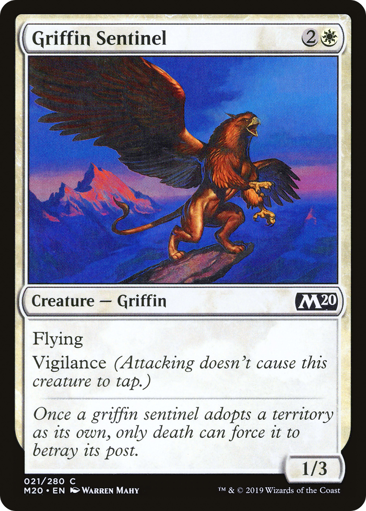 Griffin Sentinel (M20-021) [Core Set 2020] Foil MTG Single Wizards of the Coast