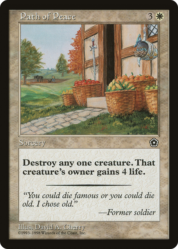 Path of Peace (P02-018) [Misc] Portal Second Age MTG Single Wizards of the Coast