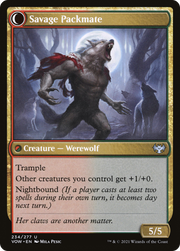 Child of the Pack (VOW-234) [Innistrad: Crimson Vow] Foil MTG Single Wizards of the Coast