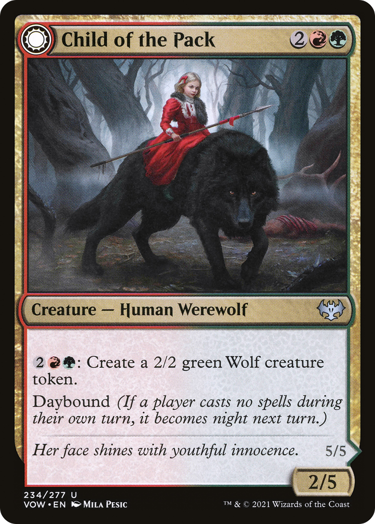 Child of the Pack (VOW-234) [Innistrad: Crimson Vow] MTG Single Wizards of the Coast
