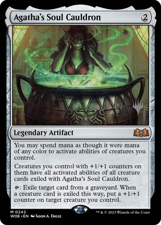 Agatha's Soul Cauldron (PPWOE-242) [Wilds of Eldraine Promos] Foil MTG Single Wizards of the Coast