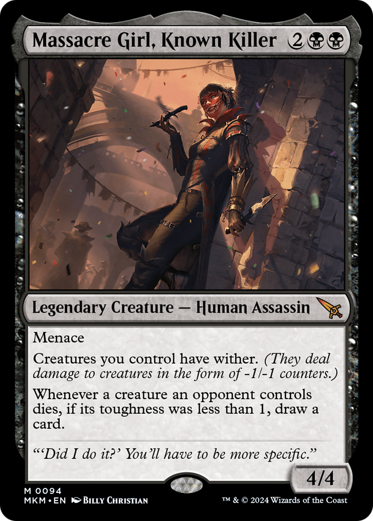 Massacre Girl, Known Killer (MKM-094) [Murders at Karlov Manor] MTG Single Wizards of the Coast