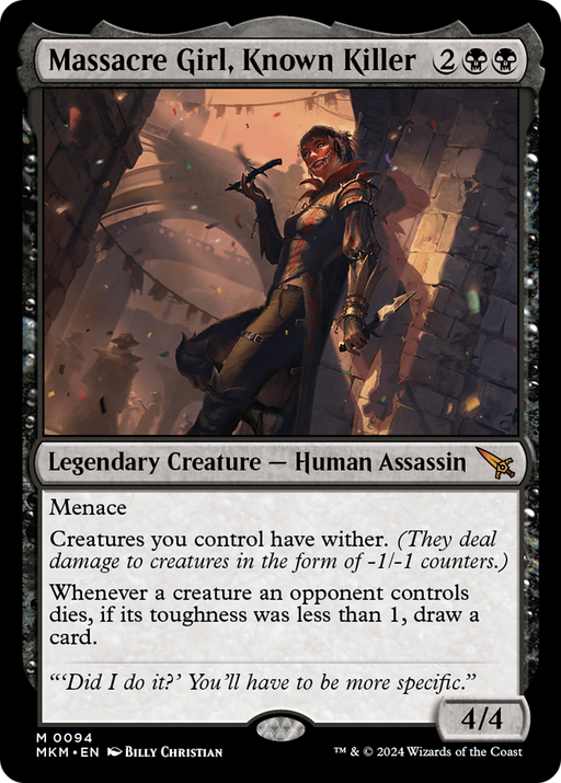 Massacre Girl, Known Killer (MKM-094) [Murders at Karlov Manor] MTG Single Wizards of the Coast