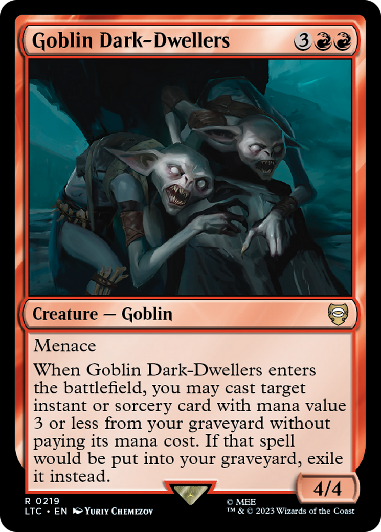 Goblin Dark-Dwellers (LTC-219) [Tales of Middle-earth Commander] MTG Single Wizards of the Coast