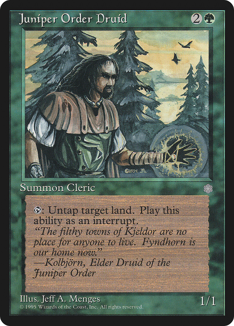 Juniper Order Druid (ICE-) [Ice Age] MTG Single Wizards of the Coast