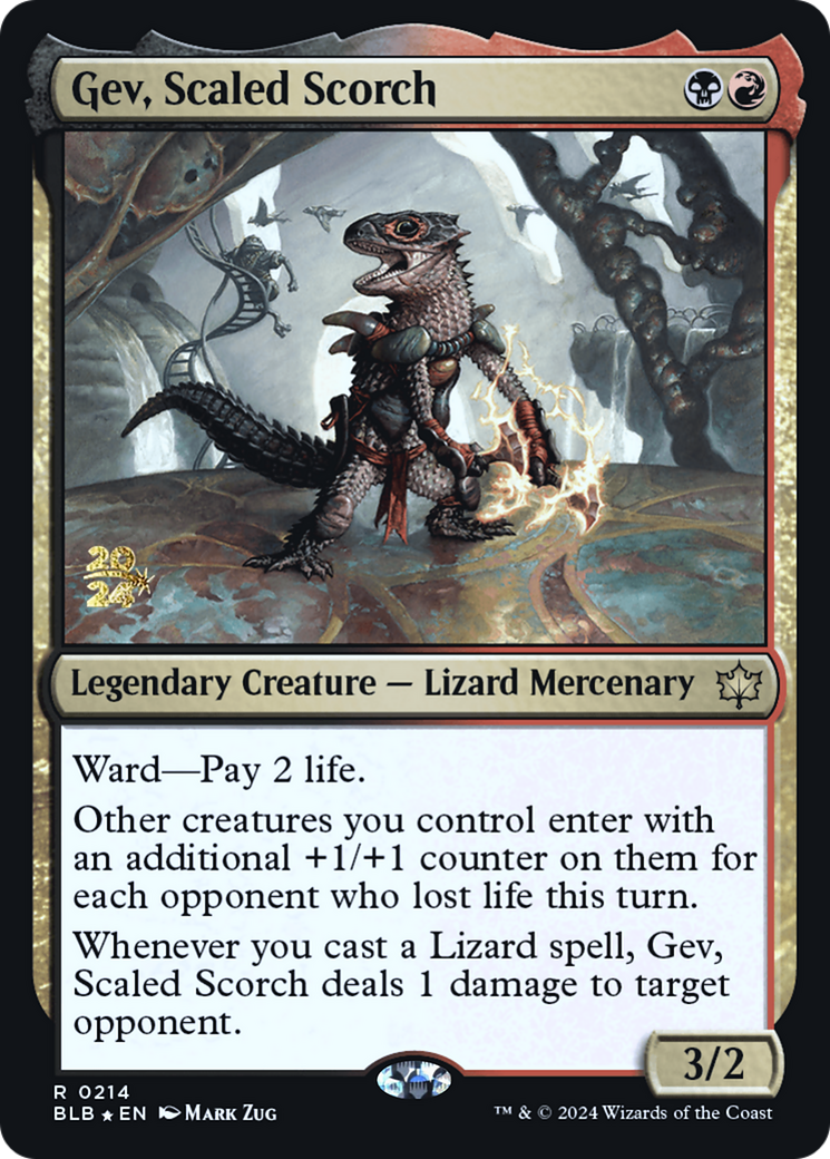 Gev, Scaled Scorch (PRE-214) [Bloomburrow Promos] Foil MTG Single Wizards of the Coast