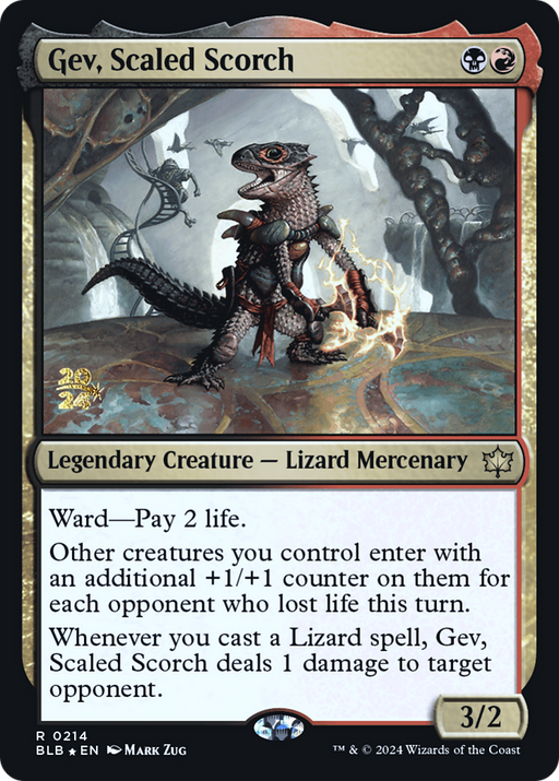 Gev, Scaled Scorch (PRE-214) [Bloomburrow Promos] Foil MTG Single Wizards of the Coast